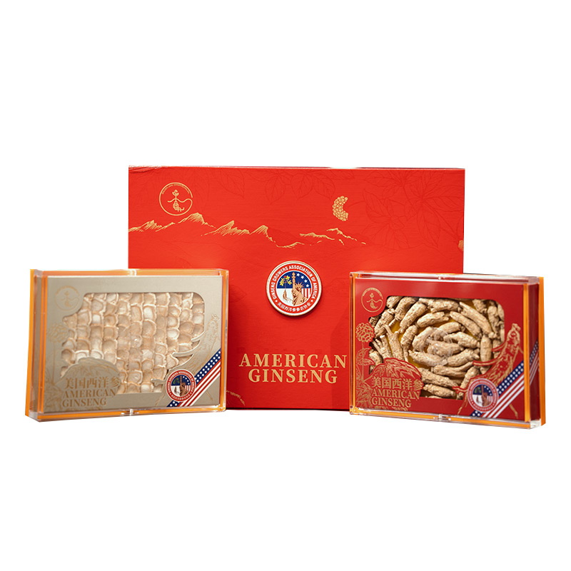 美国西洋参120g+花旗参100g礼盒